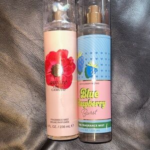 Bath & Body Works Blue Raspberry Burst Fragrance Mist - Blue and Yellow